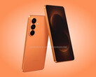 El Galaxy S26 Plus en un llamativo colorway naranja. (Fuente de la imagen: Android Headlines &amp; OnLeaks)