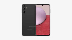 Un render de &quot;2023 Galaxy A&quot;. (Fuente: OnLeaks x GizNext)