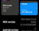 Detalles de MIUI 12.5.6 en el Xiaomi Mi 10T Pro, rendimiento, duración de la batería, uso de la memoria (Fuente: propia)
