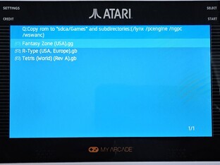 Las ROMs de la carpeta Juegos se muestran alfabéticamente desde la tarjeta SD en la Gamestation Go, es posible crear subcarpetas (Fuente de la imagen: Marc Zander, Notebookcheck)