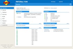 Interfaz web bien estructurada y completa de Fritzbox