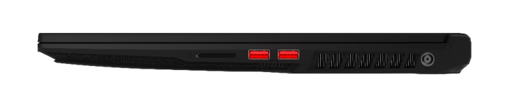 Derecha: Lector SD, 2x USB 3.1 Gen. 1, adaptador de CA