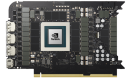 PCB de referencia de la RTX 4090 FE con la GPU AD102. (Imagen: Nvidia)