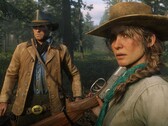 Una imagen de Red Dead Redemption 2 que muestra a Arthur Morgan y Sadie Adler. (Fuente de la imagen: Rockstar Games)
