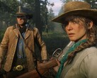 Una imagen de Red Dead Redemption 2 que muestra a Arthur Morgan y Sadie Adler. (Fuente de la imagen: Rockstar Games)