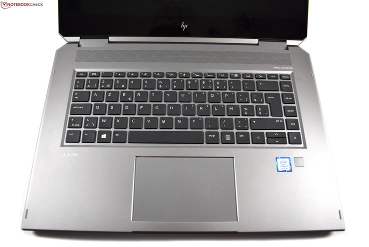 Área de teclado HP ZBook Studio x360