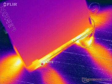 El calor residual sale por los laterales y la parte trasera