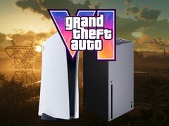 El logotipo de GTA 6 aparece sobre las consolas PS5 y Xbox