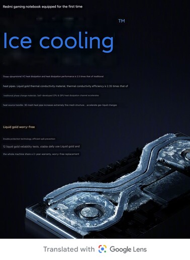 Sistema Ice Cooling (Fuente de la imagen: Redmi)