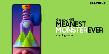 Los nuevos productos de la Galaxia M51, los chupitos y los tetones. (Fuente: Samsung Alemania, Amazon.in)