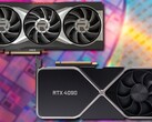 La tarjeta RX 7900 XT podría superar a la RTX 4090 gracias a su novedosa microarquitectura. (Fuente de la imagen: AMD (6900 XT)/Nvidia (RTX 3090)/Unsplash - editado)