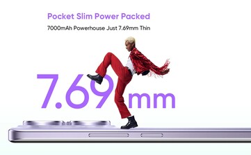 El Realme 15 Pro será prácticamente tan delgado como su predecesor, incluso con una batería de mayor capacidad. (Fuente de la imagen: Realme)