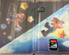 La ilustración interior con el cartucho para Switch del paquete Super Mario Galaxy 1+2 (fuente de la imagen: ForeverPhysical X)