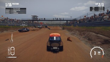 En la imagen: una captura de pantalla del juego «Wreckfest».