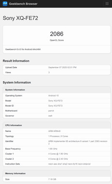 (Fuente de la imagen: Geekbench)