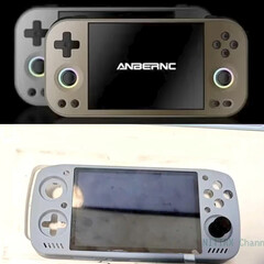 El RG477M y el KT-R1S de arriba a abajo. (Fuente de la imagen: vía Joey's Retro Handhelds & Nittrx)