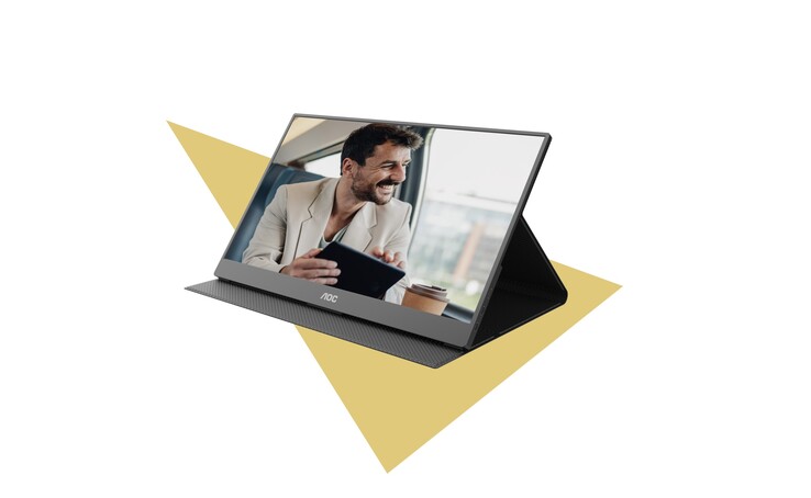 El monitor portátil de AOC pesa tan sólo 2,43 libras.