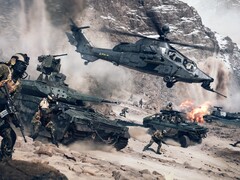 Captura de pantalla de Battlefield 6 que muestra el modo multijugador con guerra total. (Fuente de la imagen: Steam)
