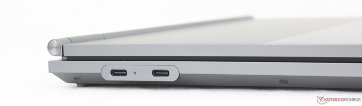 Izquierda: USB-C Thunderbolt 4 con DisplayPort 2.1 + Power Delivery, auriculares de 3,5 mm
