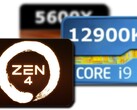 El AMD Zen 4 ES mostró ganancias sobre el i9-12900K mientras que sopló lejos el Ryzen 5 5600X. (Fuente de la imagen: UserBenchmark/AMD - editado)