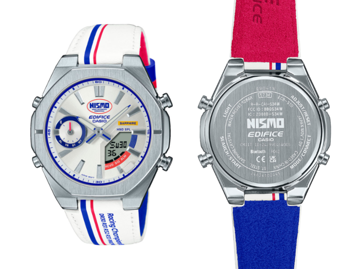 El reloj Casio Edifice x Nismo ECB-S10NIS-7A Heritage Edition. (Fuente de la imagen: Casioblog)