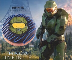 Este anuncio de una dona con la marca Halo probablemente ha revelado que el juego está programado para ser lanzado este noviembre (Imagen: Xbox México)