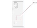La Nota 8 de Infinix en forma esquemática. (Fuente: FCC)