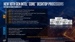Intel Core i9-10900K: nuevas características (fuente: Intel)