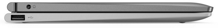 Lado izquierdo: Tableta - conector de 3,5 mm; teclado - USB 2.0 Tipo A