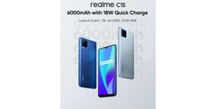 El teaser de lanzamiento del Realme C15. (Fuente: Realme)