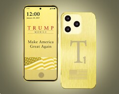 El teléfono Trump T1 se anunció utilizando esta imagen, pero el producto real puede tener un aspecto muy diferente.