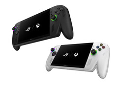 El ROG Xbox Ally y el ROG Xbox Ally X se lanzarán con una opción de color cada uno. (Fuente de la imagen: Asus - editado)