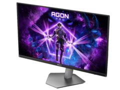 El AOC Agon Pro AG326UZD (en la imagen) tiene un USB 3.2 Tipo-C, un USB 3.2 Tipo-B, dos USB 3.2 Tipo-A, dos puertos HDMI 2.1, un DisplayPort 2.1 y una salida de audio de 3,5 mm. (Fuente de la imagen: Especificaciones de pantalla)