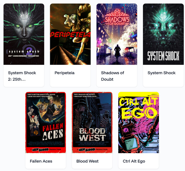 Todos los juegos incluidos en el paquete El regreso de la simulación inmersiva (Fuente de la imagen: Digiphile)