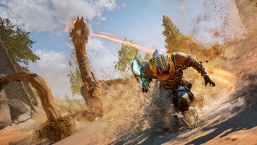 Una imagen en la que aparece un enemigo en Atlas Fallen: Reign of Sand.