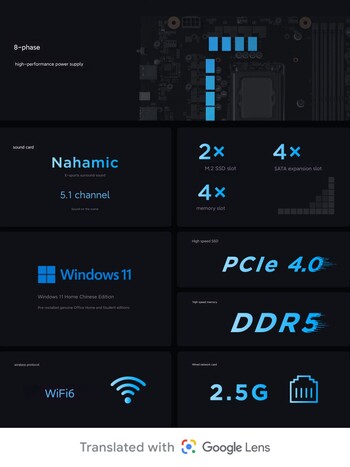 Conectividad, capacidad de actualización y otras especificaciones del sobremesa para juegos (Fuente de la imagen: Lenovo)