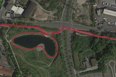 Prueba de GPS: Huawei Mate 30 Pro - Circunnavegar alrededor de un lago
