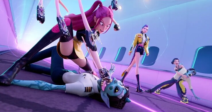 La animación en K-Pop Demon Hunters superó los límites en 2025 al mezclar el estilo 2D con la profundidad de los entornos 3D (Fuente de la imagen - Netflix)