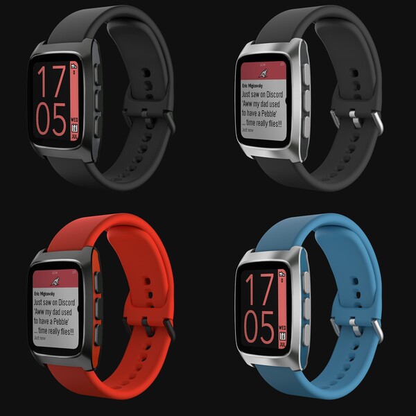El Pebble Time 2 se lanzará en colores, pero aún no se han decidido las tonalidades exactas. (Fuente de la imagen: Eric Migicovsky/Core Devices)
