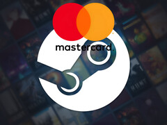 Fondo de Steam con el logotipo de Mastercard (Fuente de la imagen: Steam, Mastercard con ediciones)