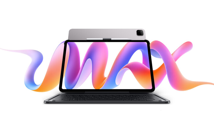 Imagen promocional del Honor Pad X9b Max con teclado