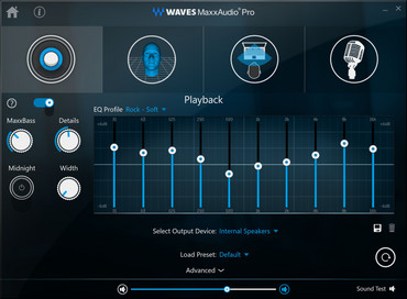 Waves MaxxAudio Pro con ecualizador configurable Waves MaxxAudio Pro con ecualizador configurable