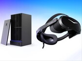 Mini-PC Pimax Spation y visor de realidad virtual Crystal Pro.