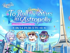 Imagen promocional oficial de «Honkai: Star Rail», versión 4.5: «To Roll the Stars in Astropolis».