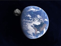 Imagen que muestra un asteroide dirigiéndose hacia la Tierra. (Fuente de la imagen: Batman111 - Pixabay)
