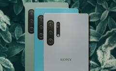 Un concepto del Sony Xperia 1 V realizado por un aficionado lo muestra con un equipo de cámara adicional. (Fuente de la imagen: PEACOCK &amp;amp; Unsplash - editado)