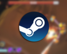 Galactic Glitch entró por primera vez en acceso anticipado en julio del año pasado, y es un shooter de dos palancas con una mecánica única basada en la física. En la imagen, una instantánea borrosa del juego con el logotipo de Steam superpuesto. (Fuente de la imagen: Steam - Editado)