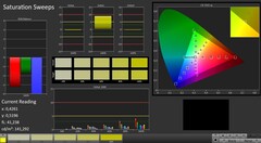 CalMAN: Saturación de color - calibrada