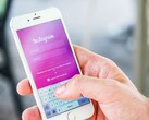 Teléfono inteligente en el que se ejecuta la aplicación de Instagram
