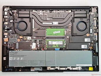 La unidad de refrigeración del ThinkPad P16v Gen 3 puede soportar 80 vatios. (fuente de la imagen: Notebookcheck)